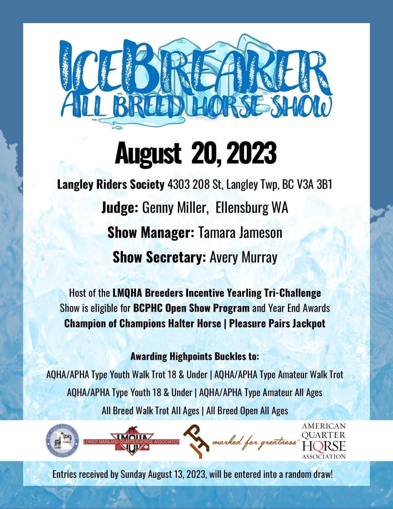 LMQHA Icebreaker AQHA APHA All Breed Show