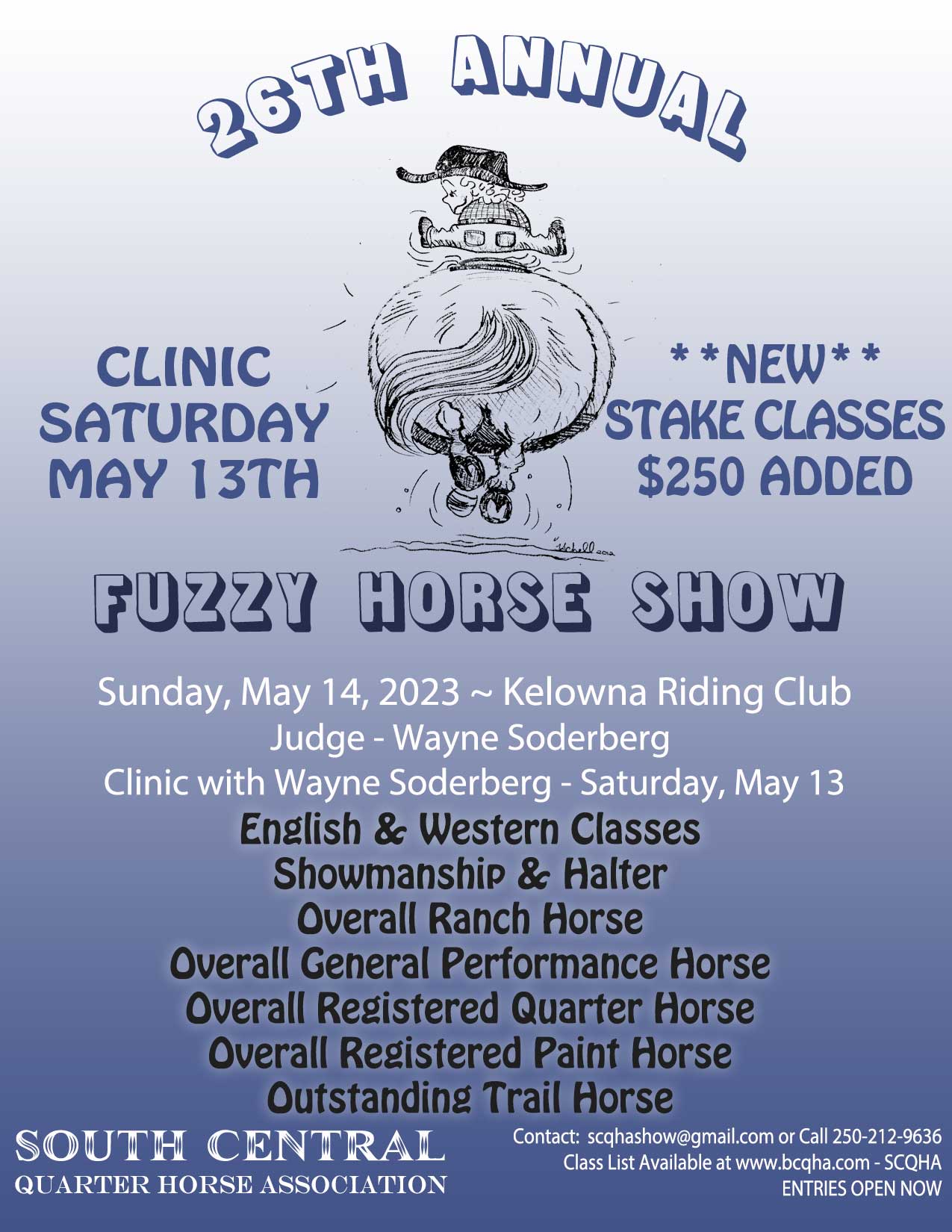 26th Annual SCQHA Fuzzy Horse Show